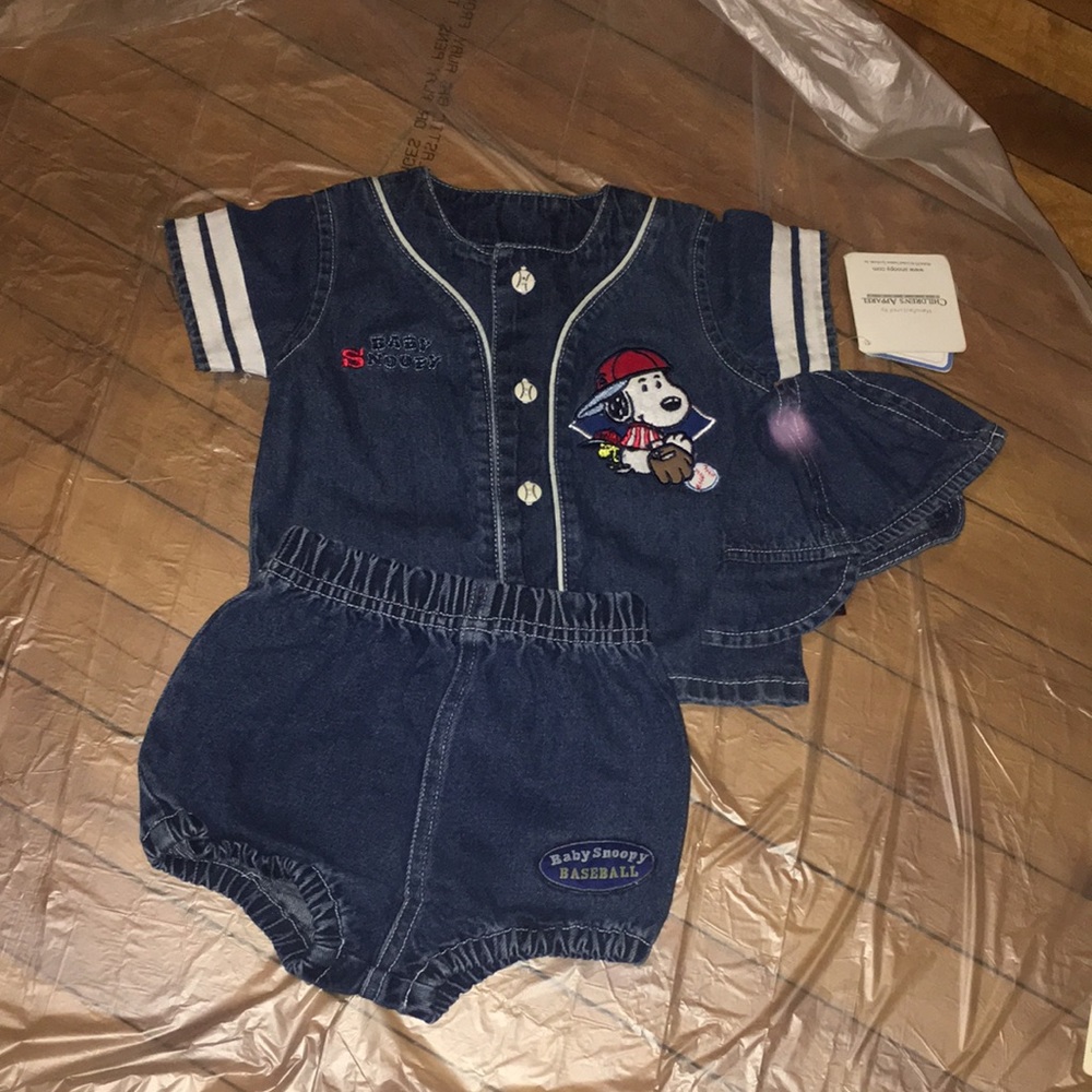Baby Snoopy Baseball Set